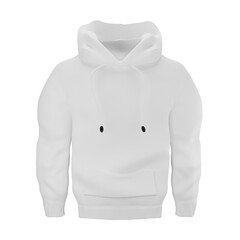 3D illustration White Hoodie