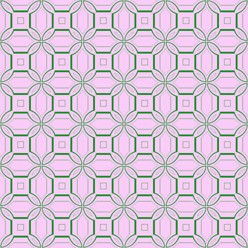 Background texture printable paper for crafts in green and pink geometric design