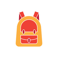 Wall Mural - Backpack icon design isolated on white background