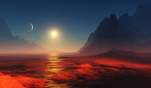 The Exoplanet In Evolution. Volcanic Activity On The Surface Of Young Extrasolar Planet