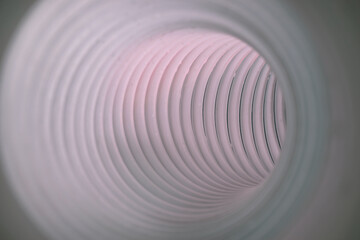 Aufkleber - Beautiful round abstract white tunnel with color light on a background pattern textured ford design.