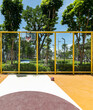 The basketball court in the condo