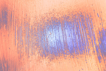 Aufkleber - Beautiful abstract surreal orange brush smear light pastel dark magic. Background pattern for design. Macro photography view.