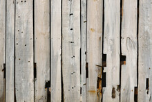 Surface Of Wooden Wall Made Of Planks
