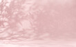 Pink pastel abstract summer background with tropic shadows