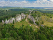 Jura Krakowsko-Częstochowska, Podlesice, Góra Zborów - widok od strony zachodniej. 