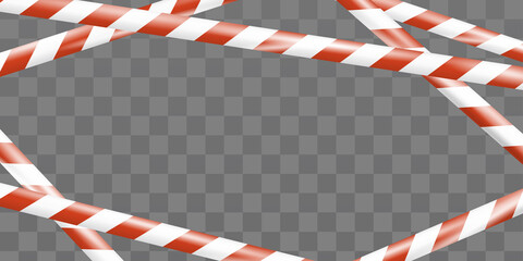 Wall Mural - realistic under construction crossing caution tape of warning signs for construction area or crime s