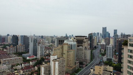 Shanghai empty avenue because of lockdown 2022 