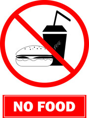 No foods sign vector