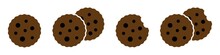 Biscuit Icon. Cookies Icon, Vector Illustration