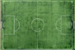 soccer field and football aerial view	