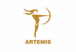 © Mbah - Artemis logo design archery illustration logo vector