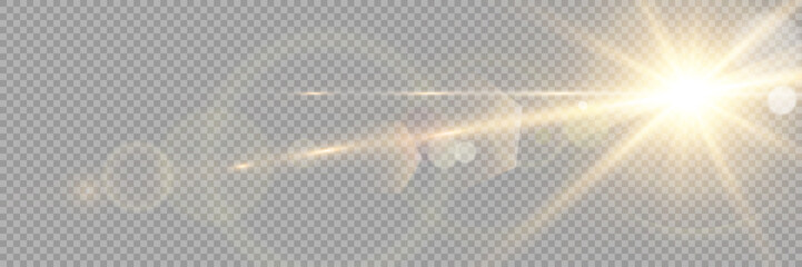 Wall Mural - vector transparent sunlight special lens flare light effect. stock royalty free vector illustration.