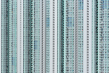 Wall Mural - Exterior of high rise residential building of public Estate in Hong Kong city