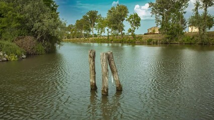 Wall Mural - Small natural river landscape