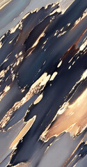 Wall Mural - golden abstract elements on a stylish background with watercolor texture
