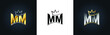MM Creative Innovative Initial Letter Logo Design Minimal Icon
