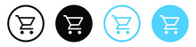 Add To Shopping Cart Icon, Caddie Shop Basket Symbol . Online Buying Sign