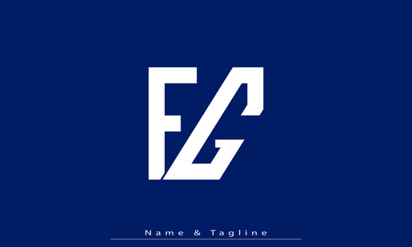 Alphabet letters Initials Monogram logo FG , GF