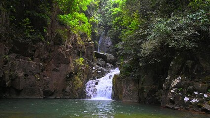 Wall Mural - Beautiful waterfall at Namtok phlio National Park chanthaburi thailand.Namtok Phlio National Park is a national park in Chanthaburi Province, Thailand
