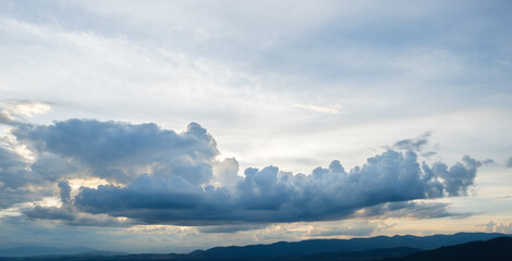 Wall Mural - cloud before rainy storm,gray clouds