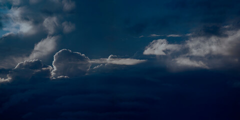 Wall Mural - beautiful cloudy night sky