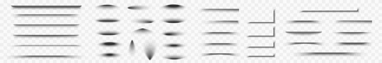 Paper sheet shadow effect, on transparant background