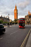 Fototapeta Londyn - Big Ben (Queen Elizabeth's Tower) - London.