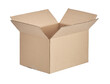 © justoomm - cardboard open box on white background isolate