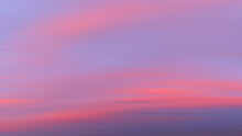 Colorful Cloudy Sky At Sunset. Gradient Color. Sky Blur Texture, Abstract Nature Background Motiom Blur.