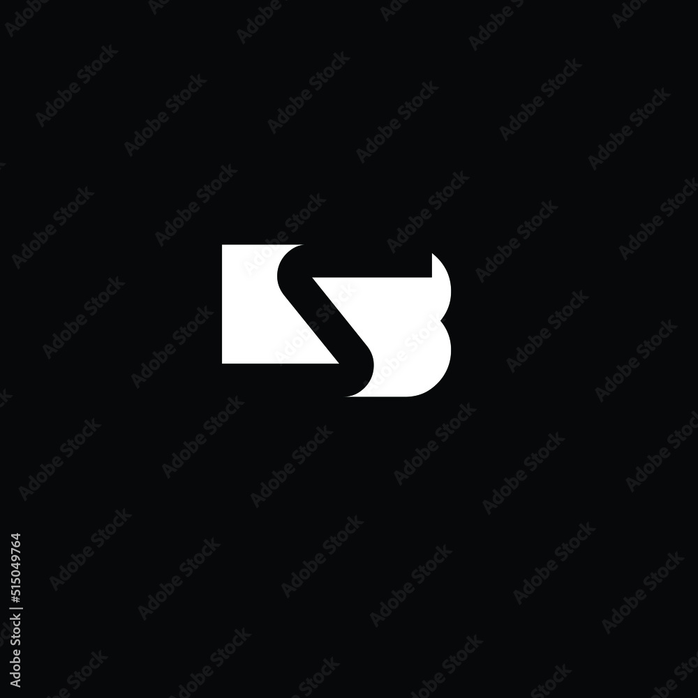 Creative Professional Trendy and Minimal Letter BS SB Logo Design in ...