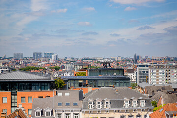 Canvas Print - Vue sur la ville de Bruxelles