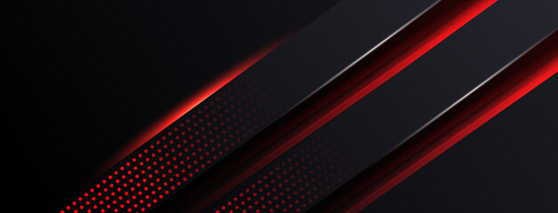 Aufkleber - geometric motion lines futuristic technology red black abstract background presentation template iso