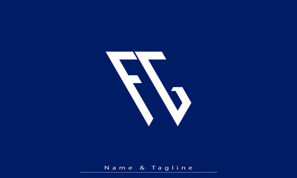 Alphabet letters Initials Monogram logo FG , GF
