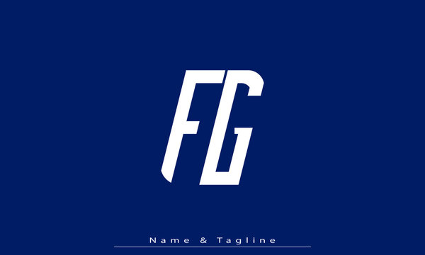 Alphabet letters Initials Monogram logo FG , GF