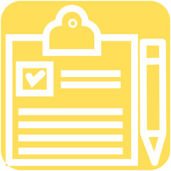 Poster - agenda list checklist clipboard notes icon