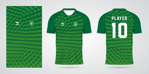 green football jersey sport design template