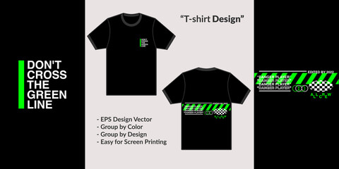 Poster - neon green streetwear futuristic theme design vector for tshirt hoodie and merchandise