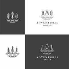 Wall Mural - Adventure logo icon flat design template 