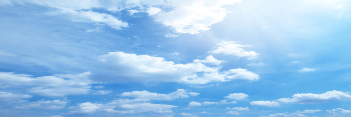 Wall Mural - beautiful blue sky cloudsfor background. panorama of sky.
