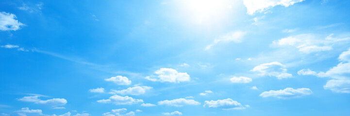 Wall Mural - beautiful blue sky cloudsfor background. panorama of sky.