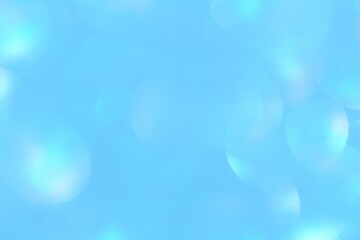 Poster - abstract blue background with bubbles