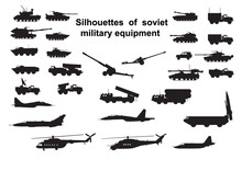 Silhouettes Of Soviet Military Equipment