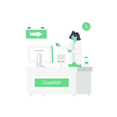 Poster - Checkout Counter 