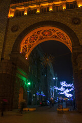 Wall Mural - House on Khreshchatyk at evening in Kyiv, Ukraine