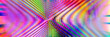 Vivid green pink rose illustration in striped shapes, psychedelic disco shapes tech. Synth wave. Vapor wave cyberpunk style. Retro futurism, web punk, rave DJ techno in reflection disco error shape