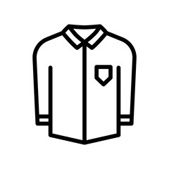 Wall Mural - Long sleeve shirt icon. Suitable for clothes icon. line icon style. Simple design editable