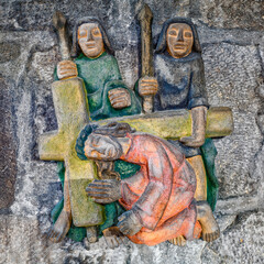 Wall Mural - chemin de croix Basilique Notre Dame d'Orcival Auvergne