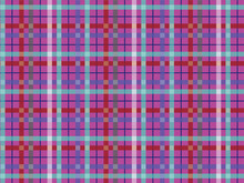 Purple Check Tartan Plaid/ Flannel Pattern Design. It Is A Buffalo Check Tartan Plaid Pattern Design In Purple Color. Seamless Textured Gingham Plaid.
