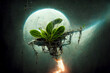 giant plant in outer space
